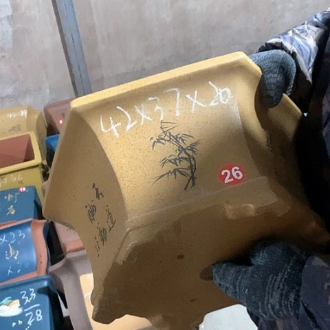 紫砂花盆手工制作