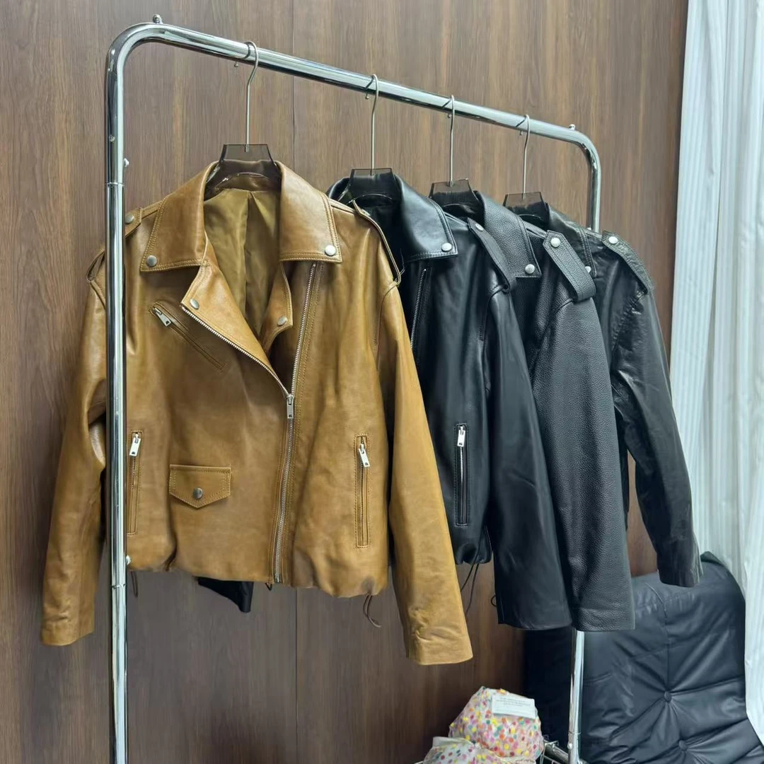「Darley推荐」“所愿长情”｜牛皮/羊皮｜女士宽松短外套气质设计师潮