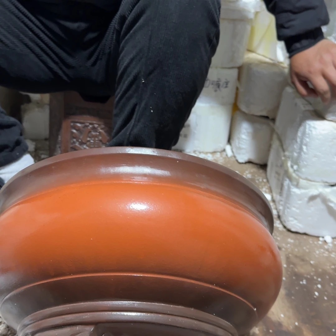 紫砂花盆口径31高度15