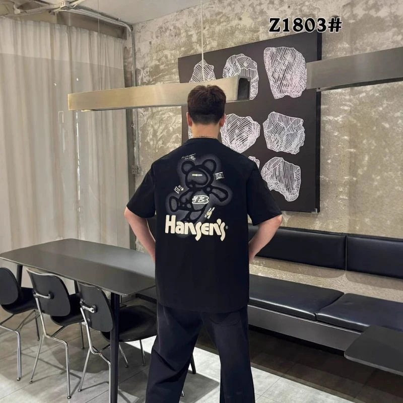 夏季印花常规款通用圆领短袖T恤潮流精神小伙运动帅气宽松