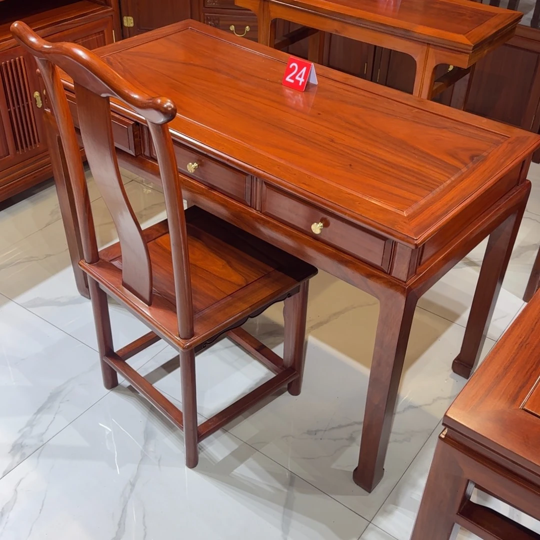 花梨木类成套家具刚果花梨118✖️58高78一桌一椅