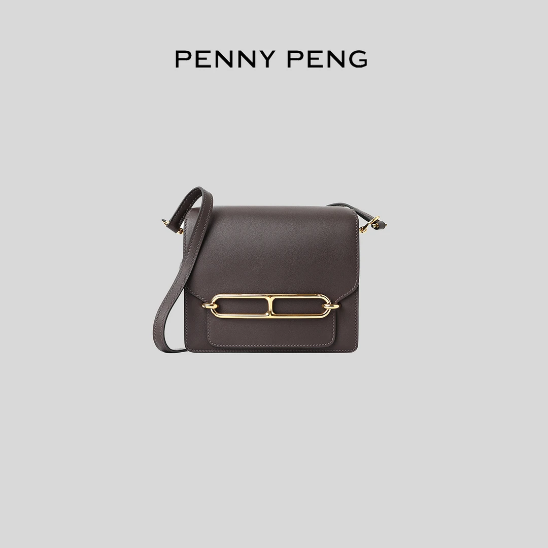 PENNYPENG mini猪鼻子 经典时尚猪鼻子牛皮单肩斜挎百搭真皮包包