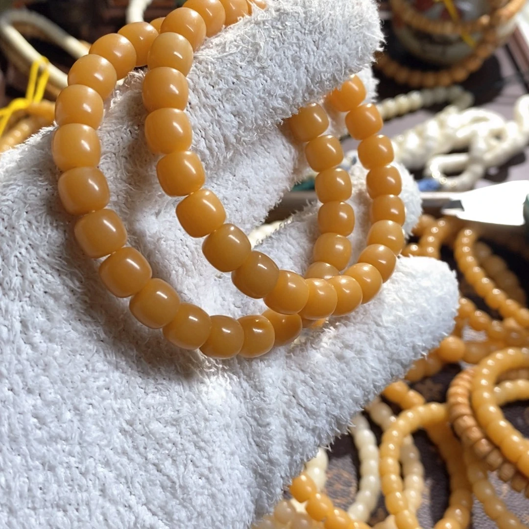 白玉菩提手串枭*菩提根