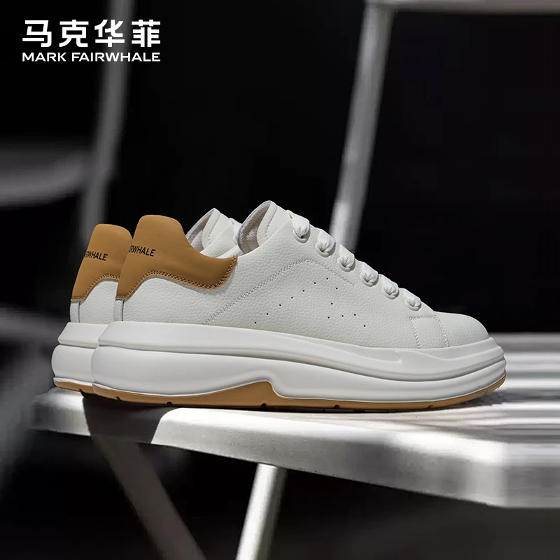 马克华菲男鞋小白鞋男2025新款流行男士休闲板鞋冬季季潮鞋子男款