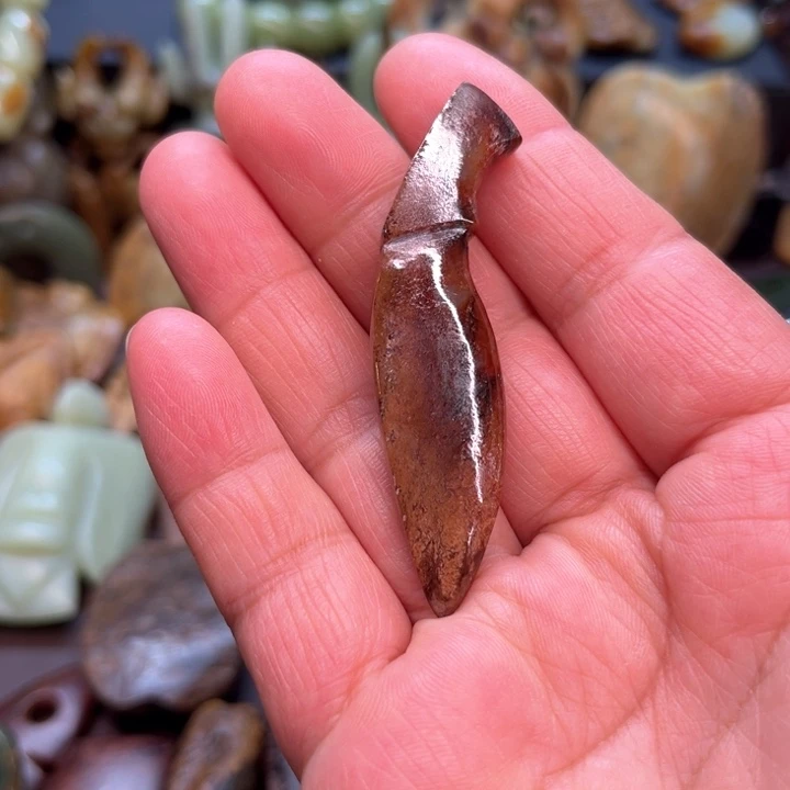 岫岩河磨玉（透闪石质玉）未镶嵌挂件