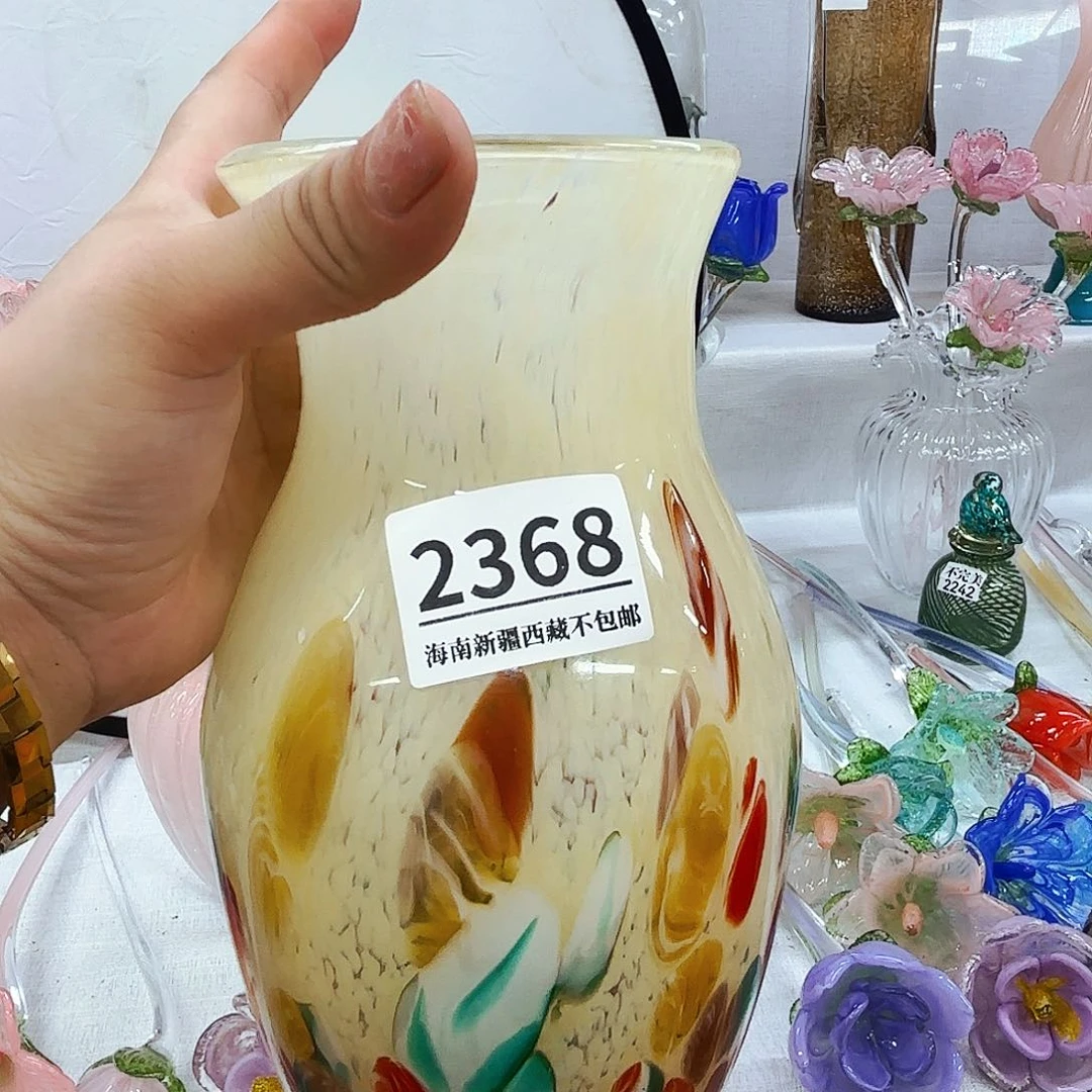 ღ****开播福利琉璃花瓶摆件不完美
