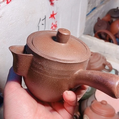 茶杯绿泥宜兴紫砂全手工制作清货