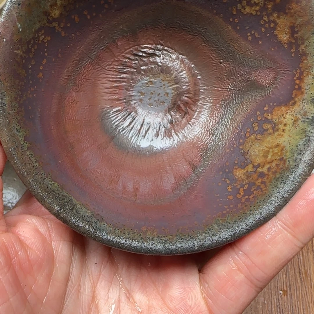 韩***特柴烧建盏茶盏茶杯494