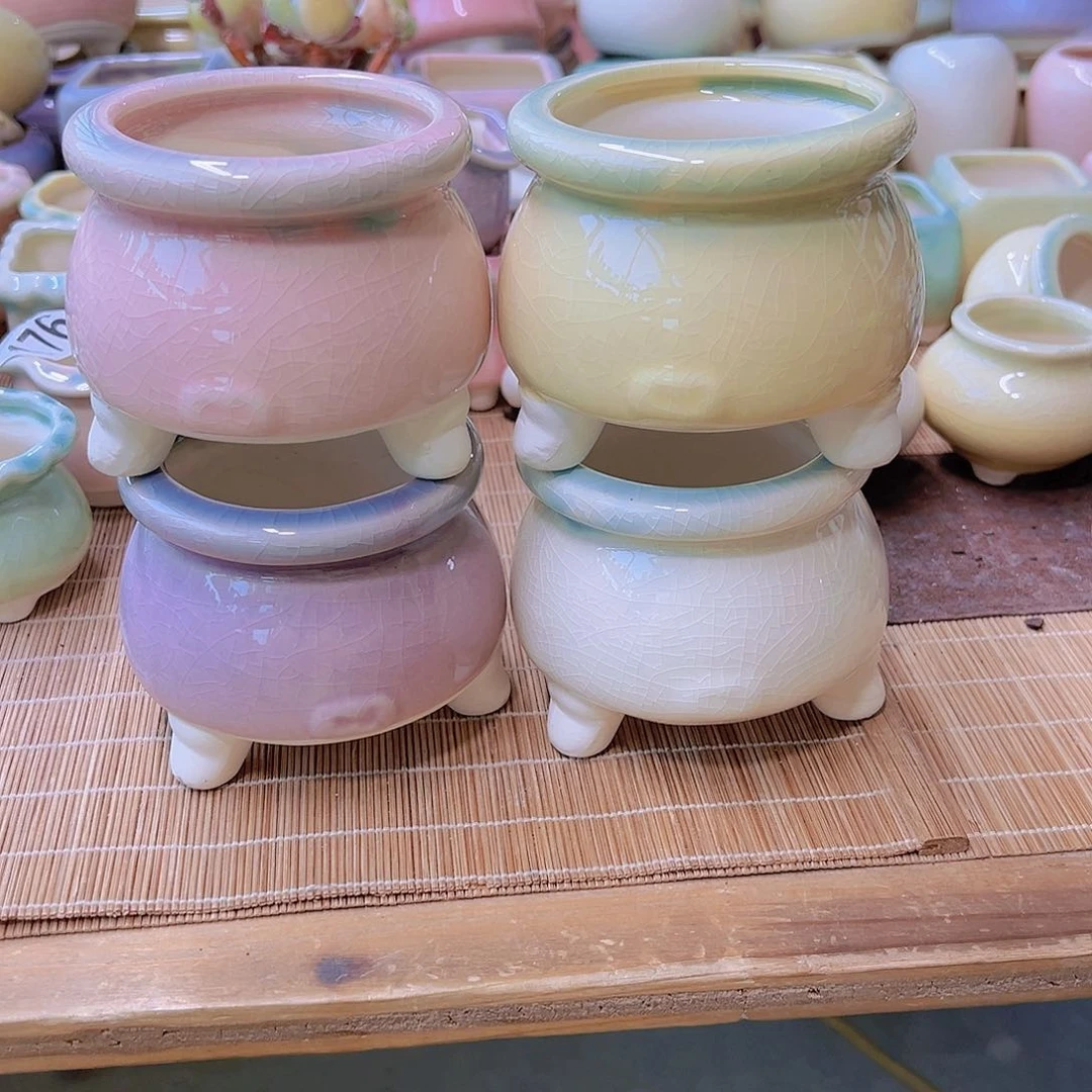 红陶陶瓷花盆满12包邮