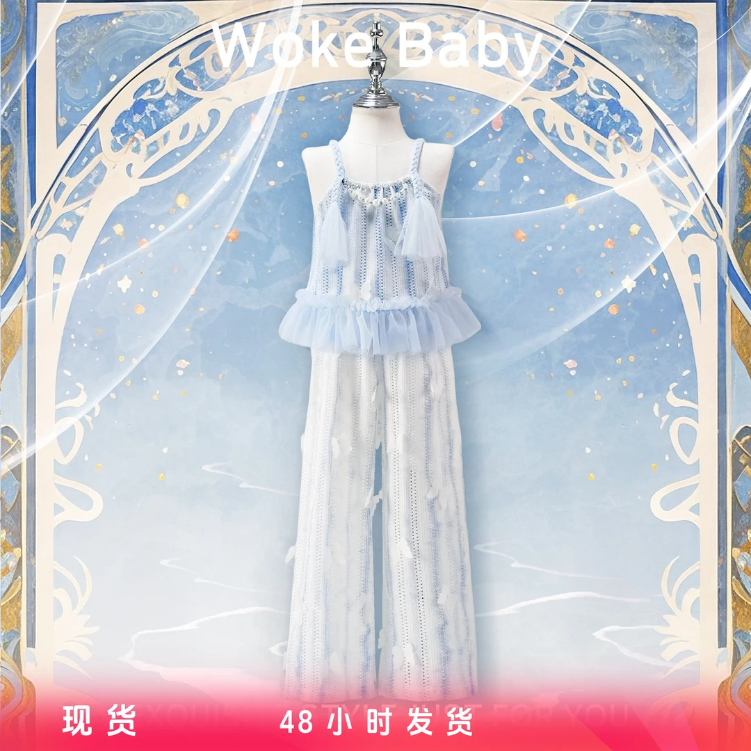 【现货】女童2025夏季新款上衣汉服儿童古风裤子M5350