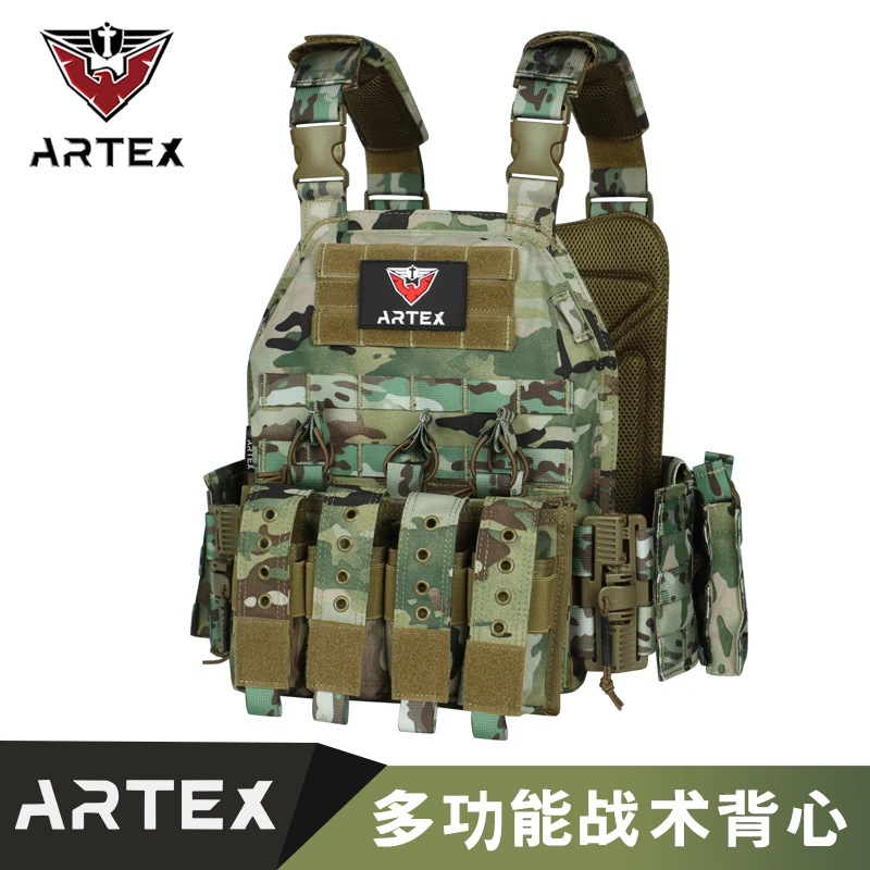 Artex快拆战术背心1000D户外耐磨防水多功能军迷战术胸挂马甲弹挂