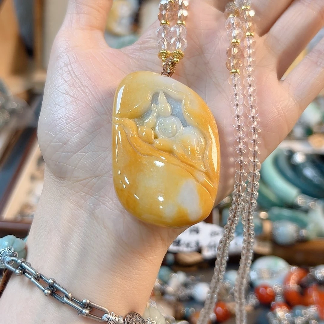 未镶嵌手链翡翠佩*