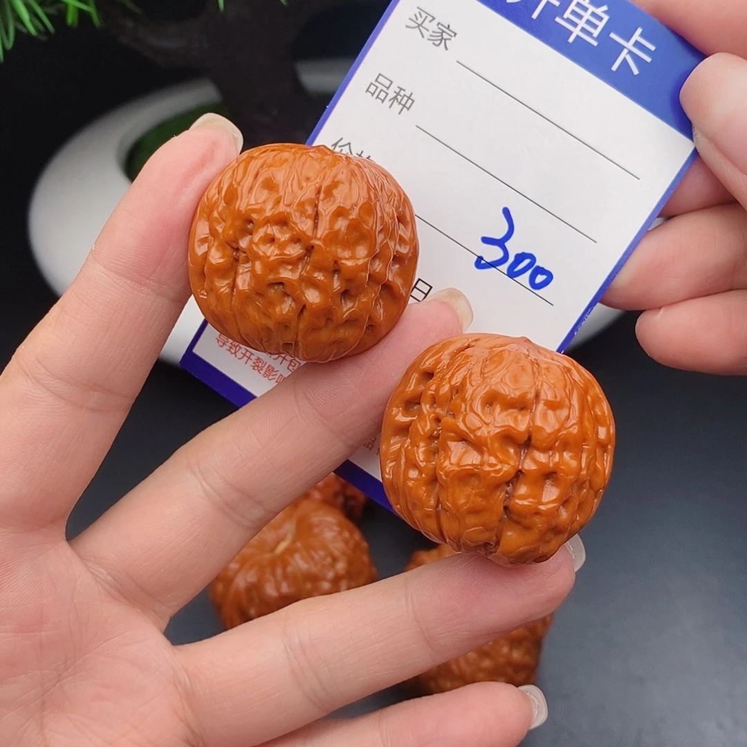 把件文玩核桃34甲骨文300