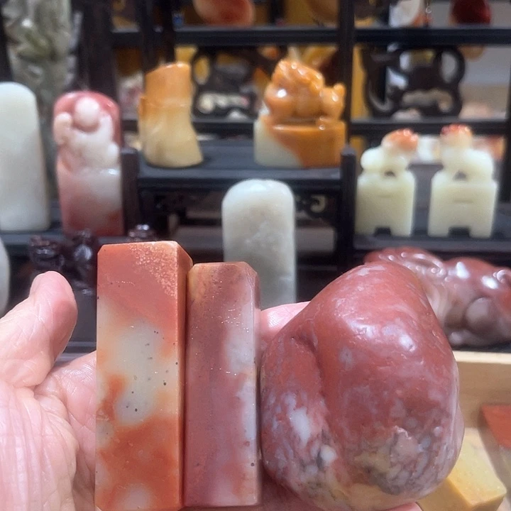 寿山石印章石一起