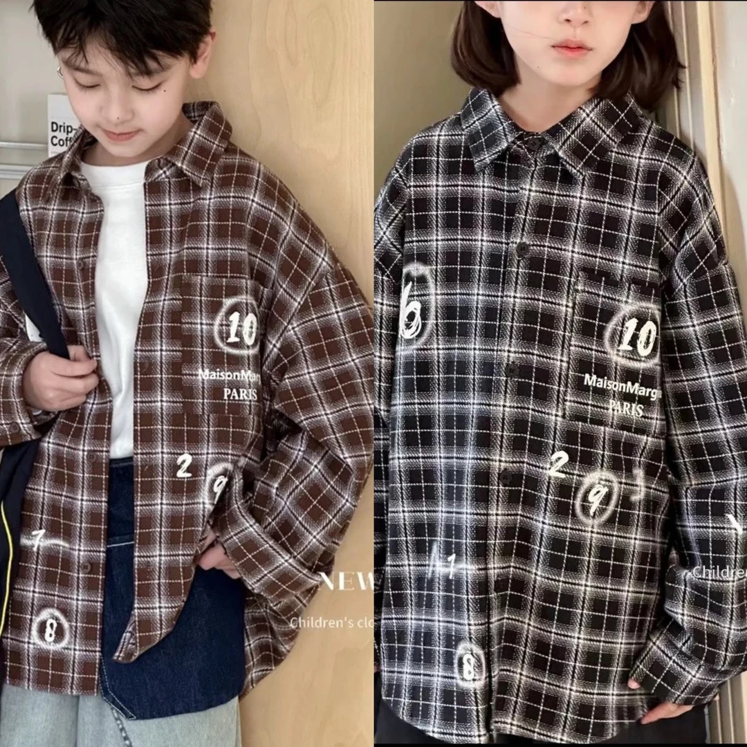 新元素薄款休闲韩系格子衬衫3158（特价不退换）