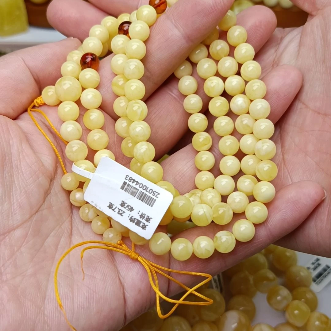 未镶嵌颈饰蜜蜡7圆珠108