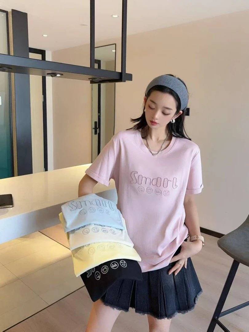 【朵北】过款欧韩系列体恤（扣号下单）纯棉时尚休闲夏季百搭宽松圆领