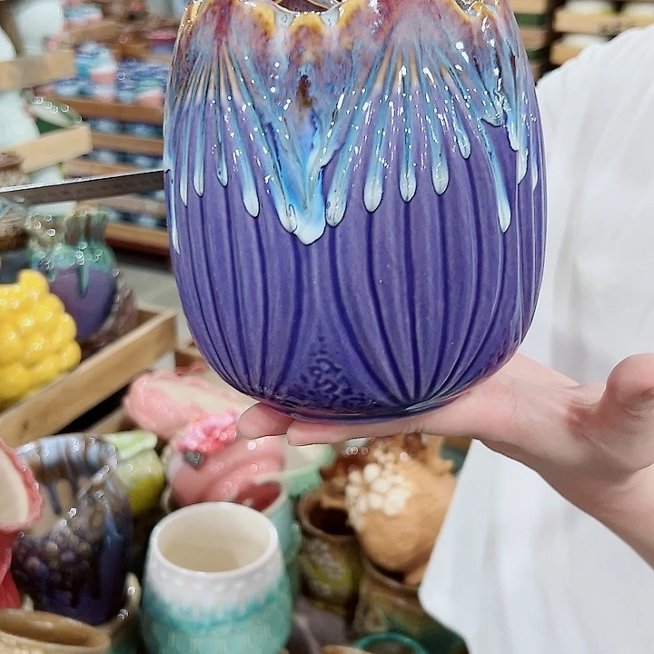 有孔，满10元发货多肉陶瓷花盆