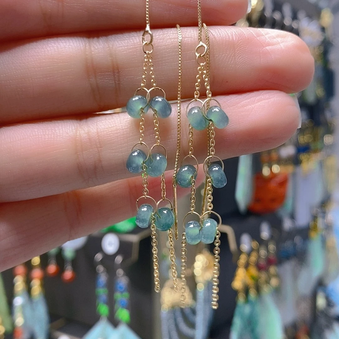 未镶嵌翡翠耳饰翡翠