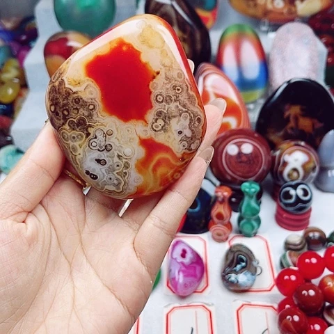 玛瑙/玉髓笔搁未镶嵌民***有