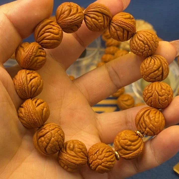 桃核手串陕西秦岭龙纹桃核3