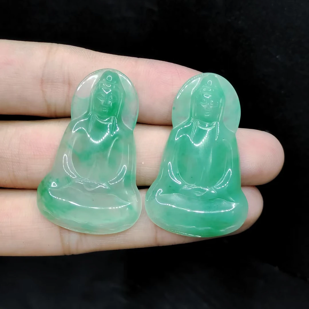 【老三珠宝】独龙玉观音吊坠赠绳子J39【多样性发其一】约41-26-4mm