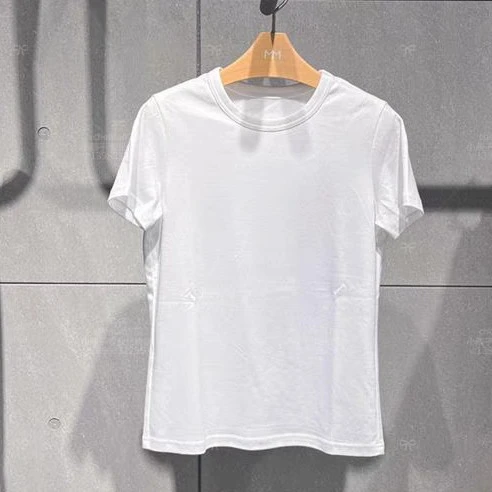 麦檬2025白色光板T恤