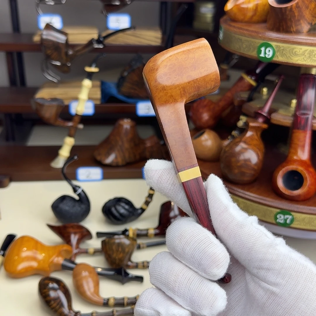 A***_原木色八花判官烟斗