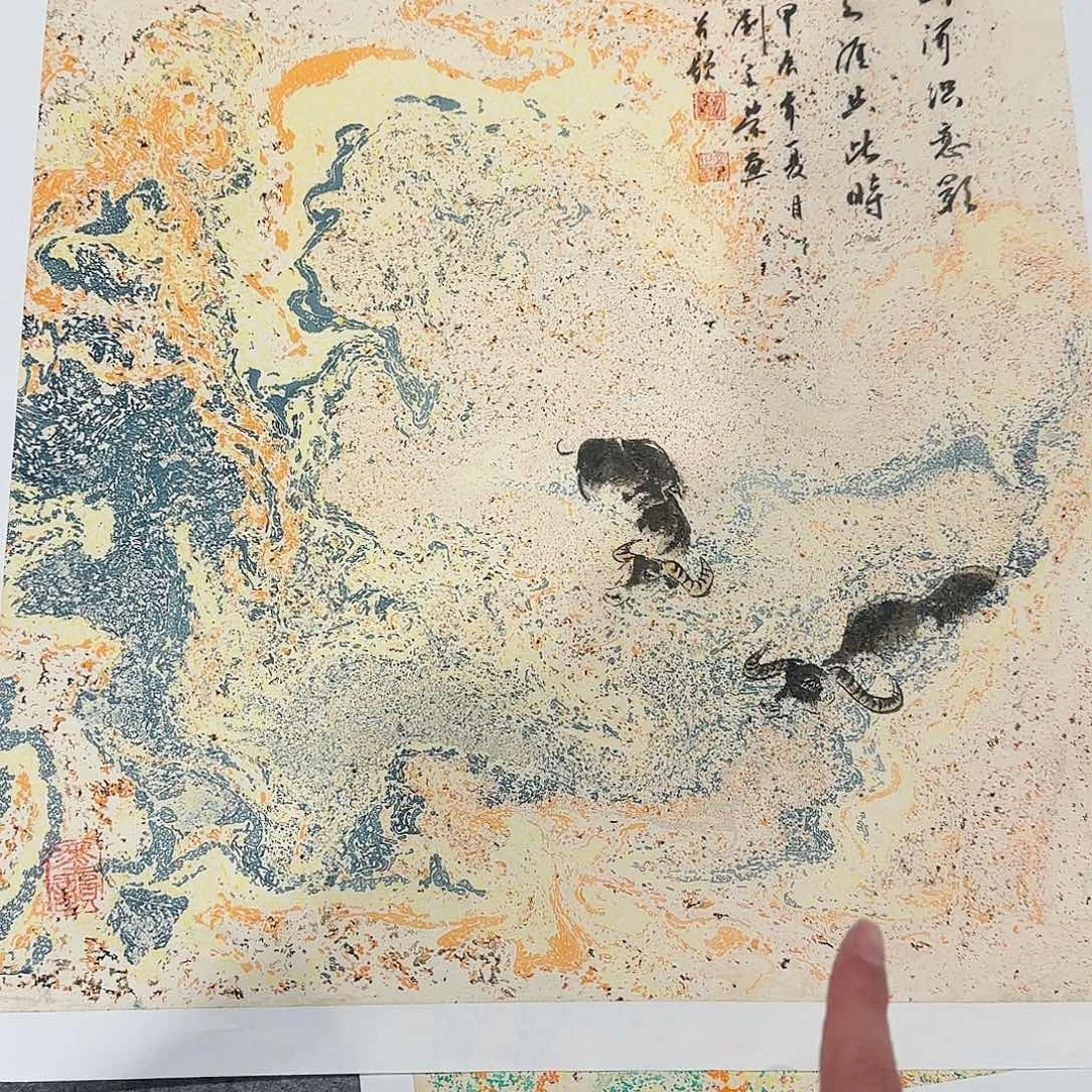 国画艺术家的作品