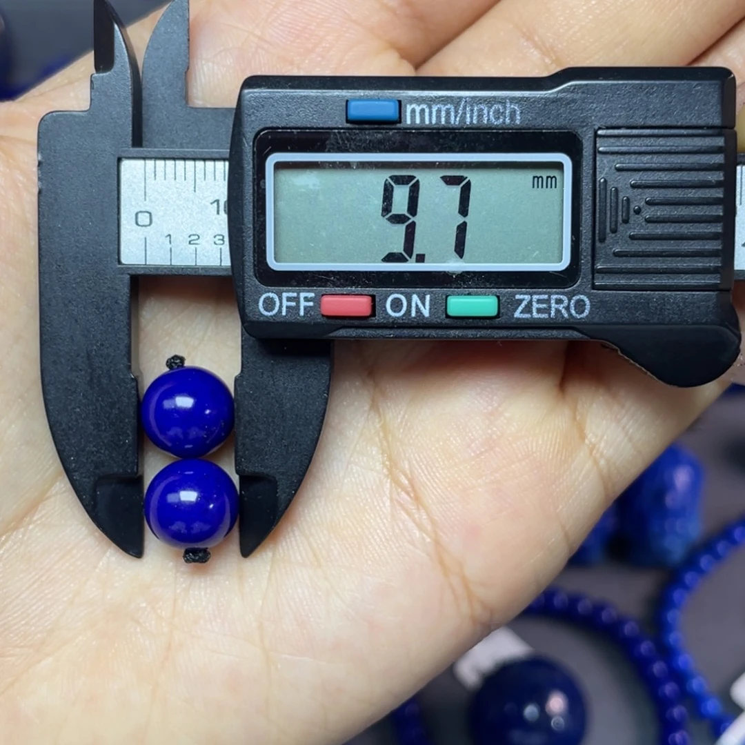 青金石未镶嵌9mm单珠配饰