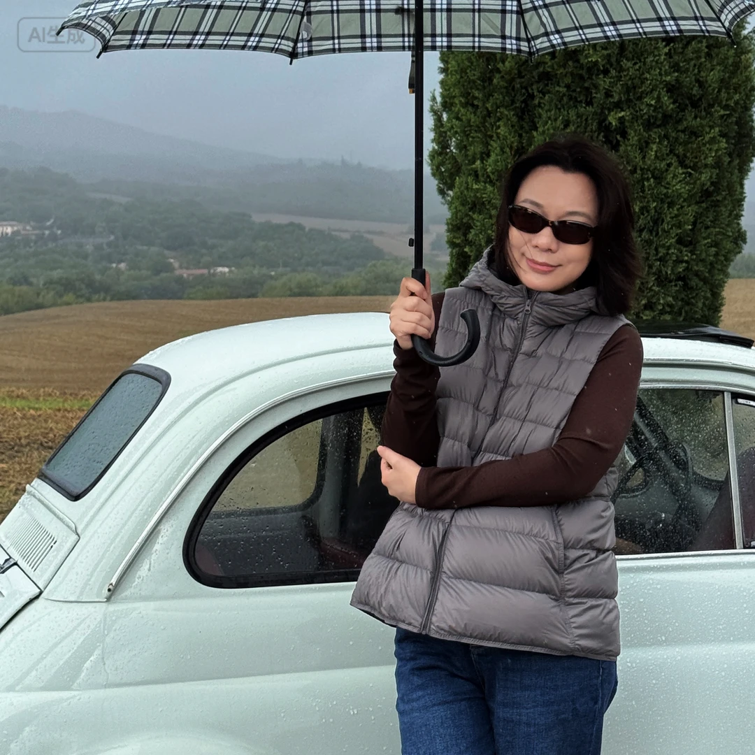 Ms.Qnn“叠穿神器” 90鹅绒收腰款连帽羽绒叠穿马甲背心 5087C Q姐