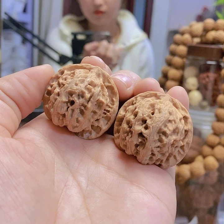 【闪购商品】文玩核桃把件没****言35苹果