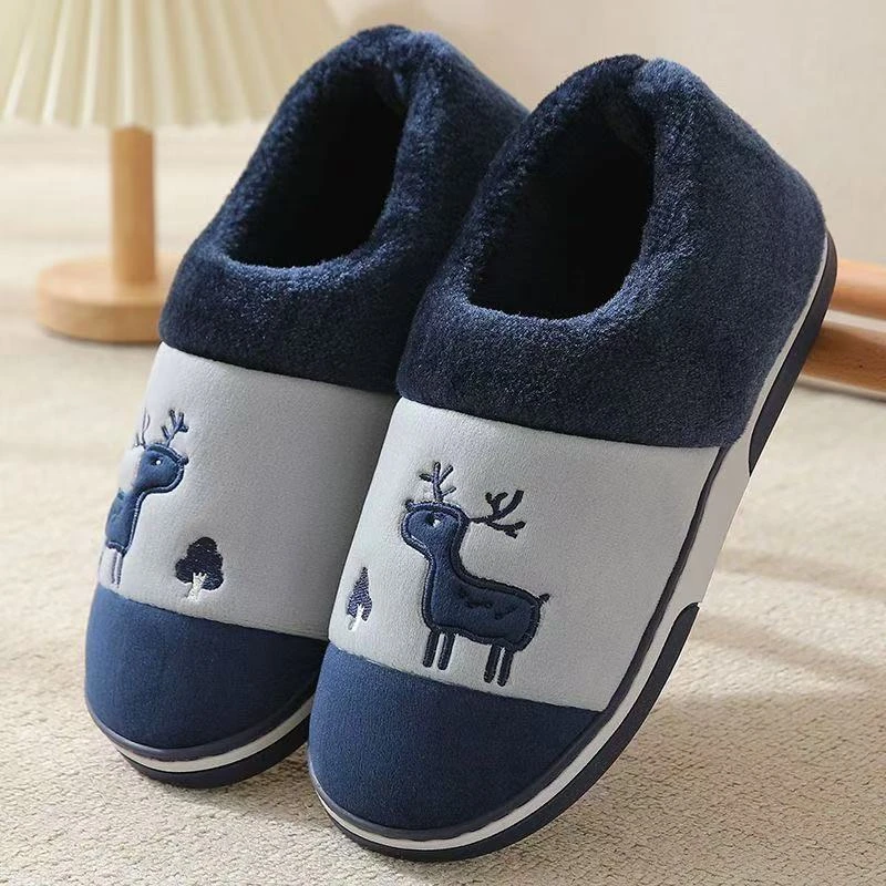 X002厚底防滑包头拖外穿大码男拖鞋冬季