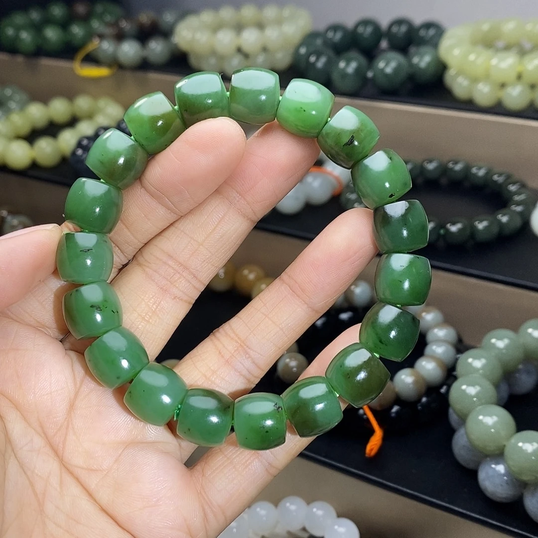 和田玉未镶嵌手链卡12