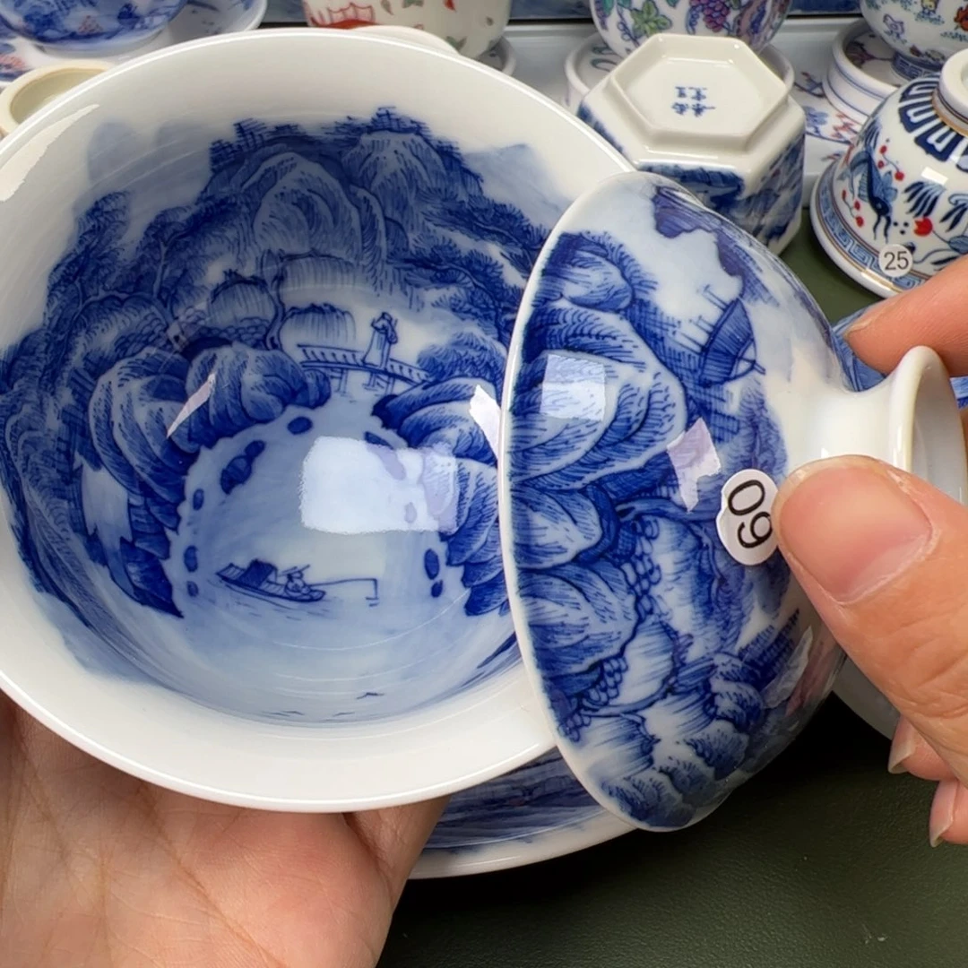 陶瓷景德镇纯手工纯手绘茶具木木60