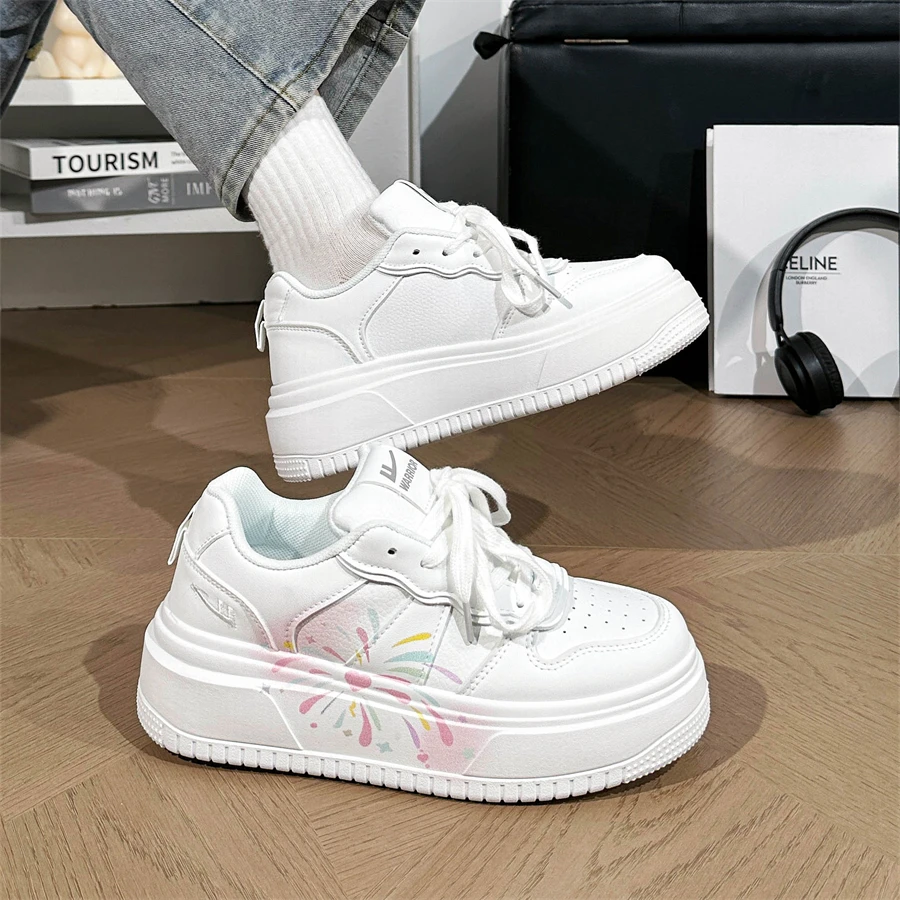 Warrior/回力厚底小白鞋女轻跑爆款网面透气女鞋学生百搭增高板鞋