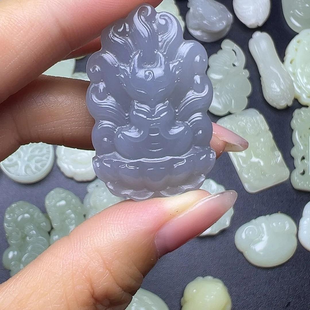 和田玉未镶嵌吊坠(赠链)一**此