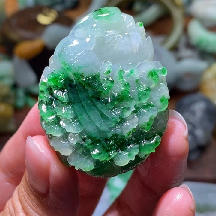 定制翡翠未镶嵌毛货