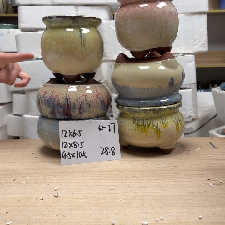 紫砂花盆多肉花盆微瑕27