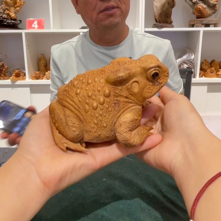 柏木（崖柏）唐*金蟾大摆件