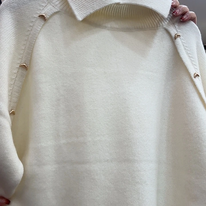 萌***哒54838，白色，羊毛衫，