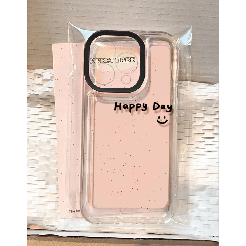 happyday笑脸适用苹果16 15手机壳iPhone13promax防摔14 12男女xr