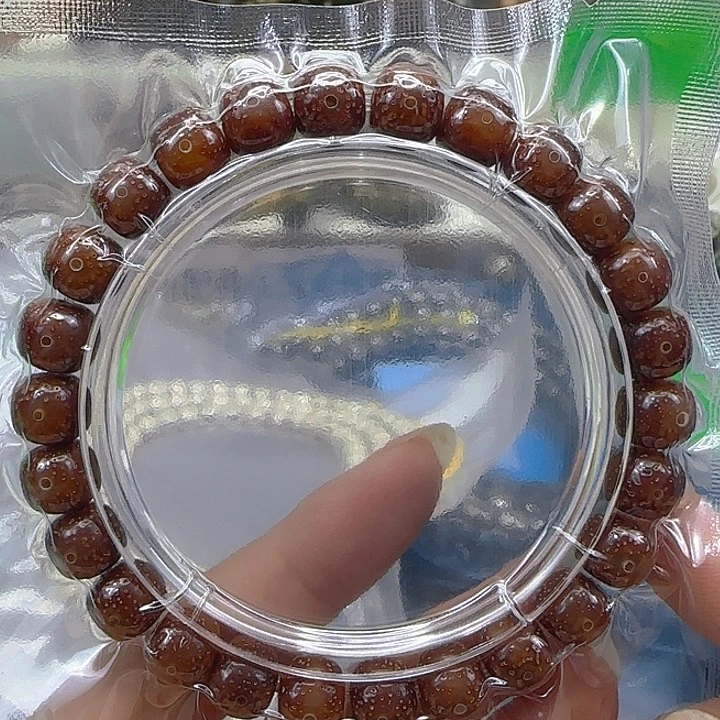 星月菩提手串27尽头粉冰星月菩提98桶单圈
