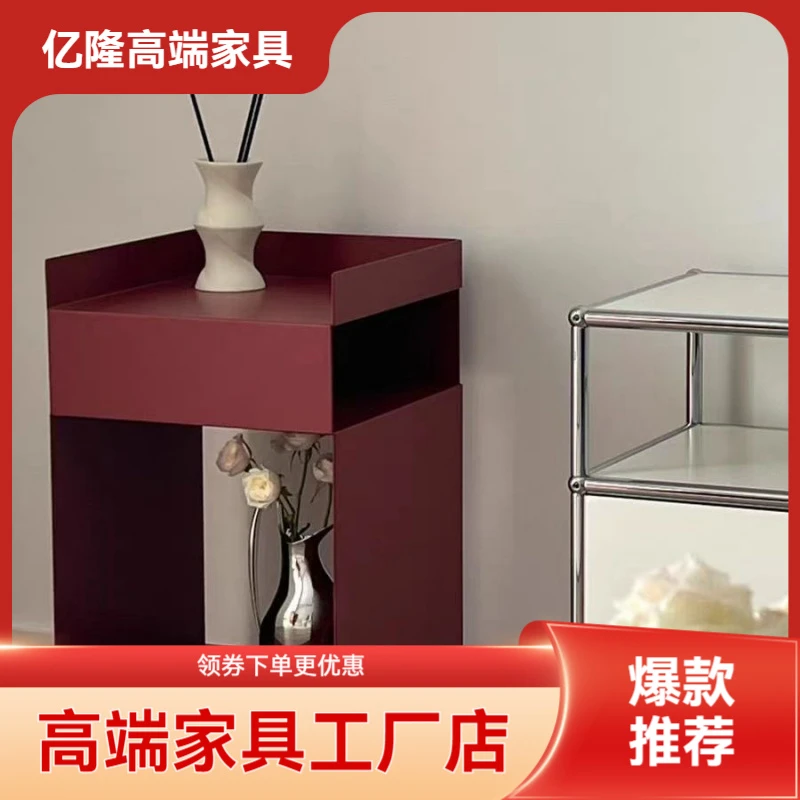 林氐【推荐】【万向轮流畅】北欧沙发边几家用卧室网红床头柜可移动推