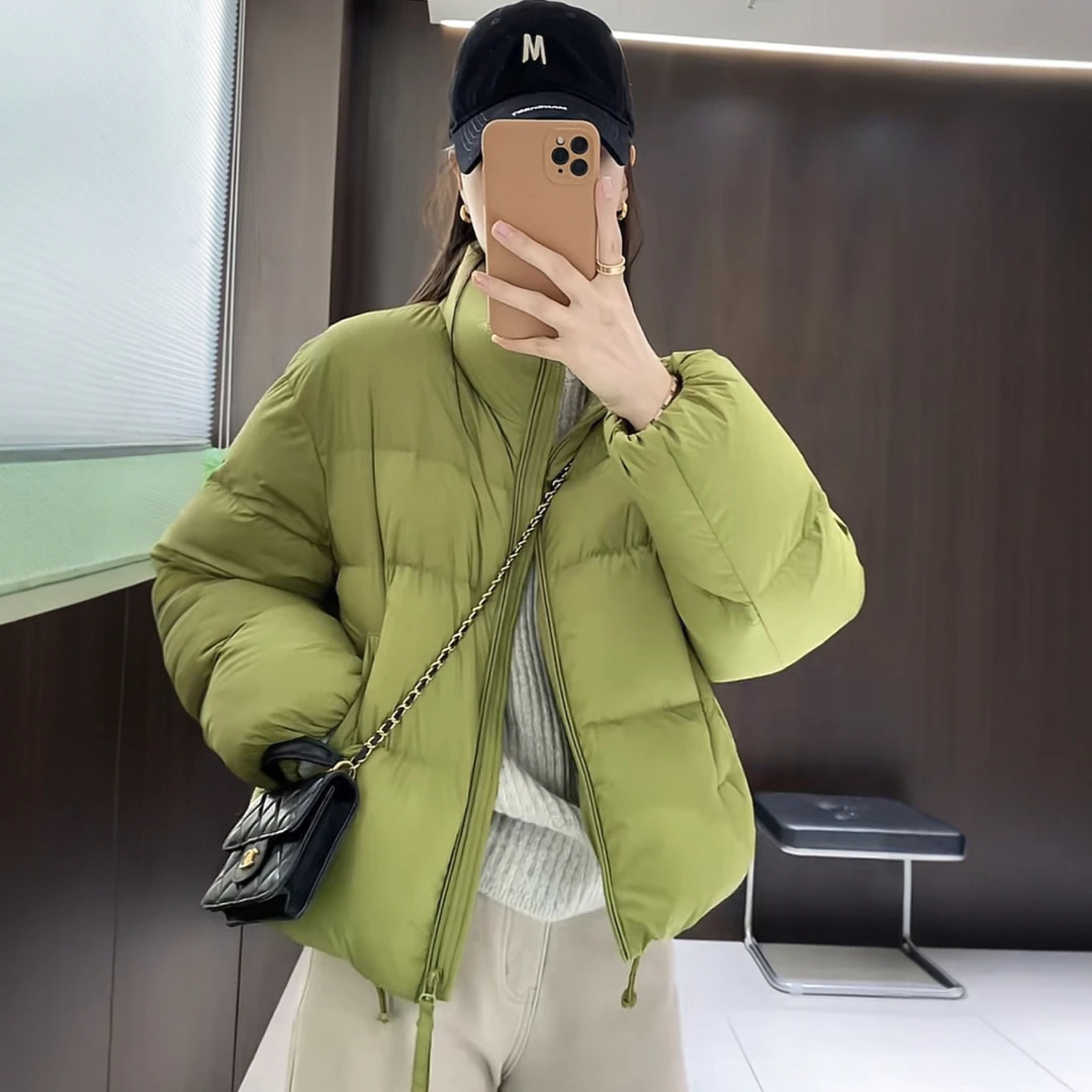 2025冬季韩系流行立领羽绒服女装爆款高级感时尚保暖面包服短外套