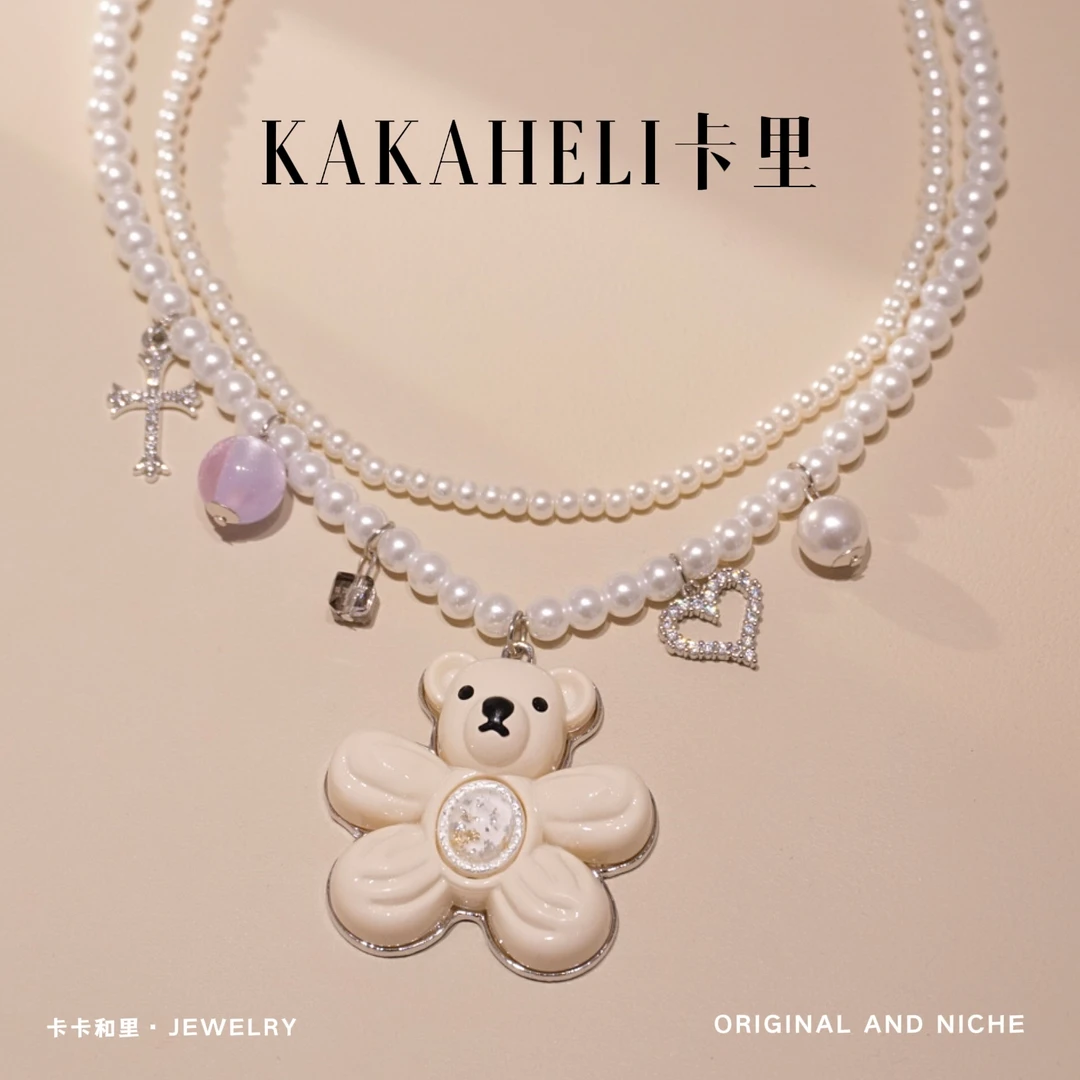 钛钢项链 女巫北极熊魔法奇幻项链 A1001