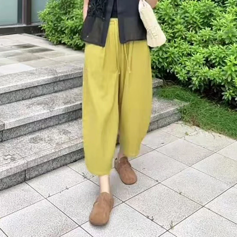 【气球裤】428婴儿棉纱七分裤休闲裤复古百搭舒服