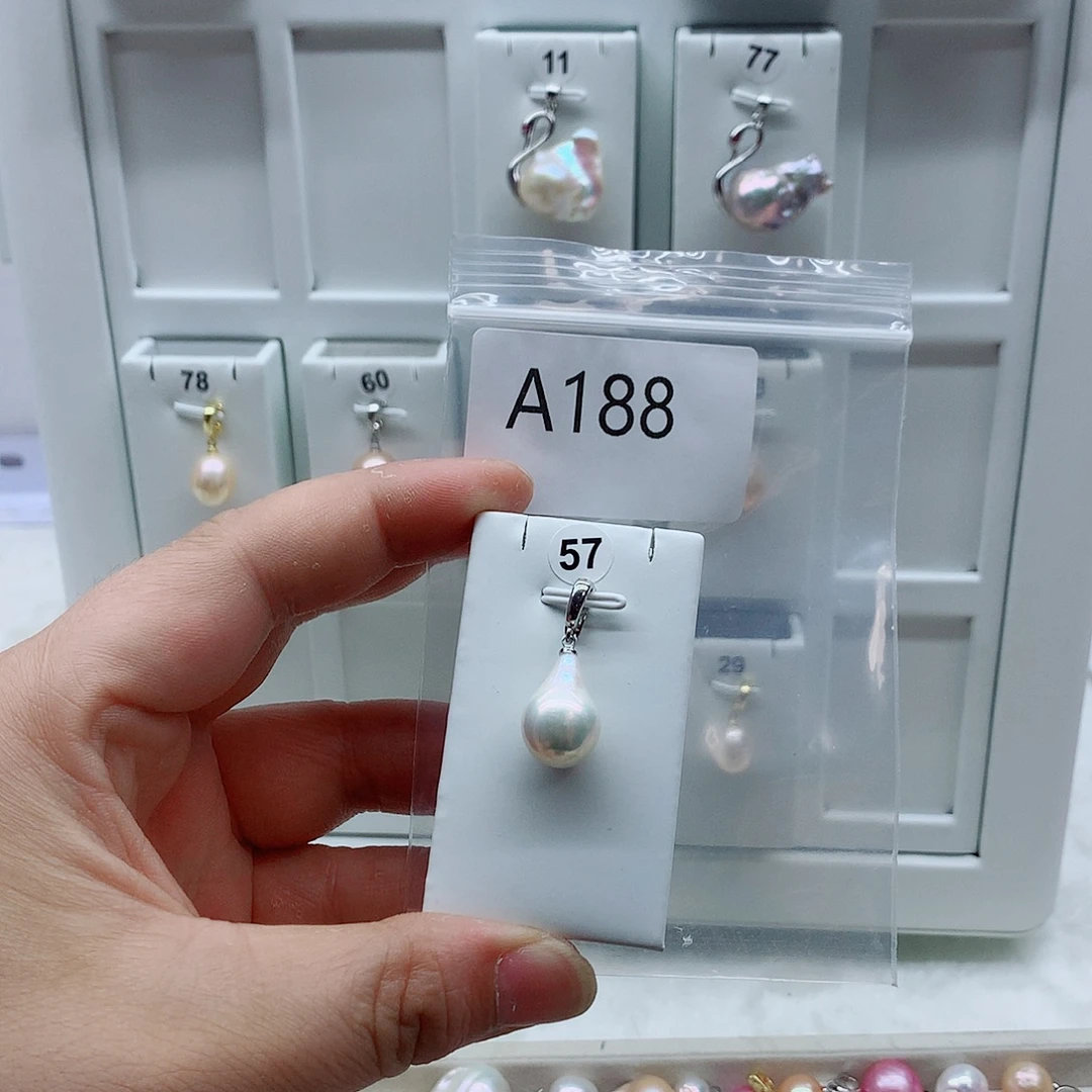 合金淡水珍珠吊坠(不含链)
