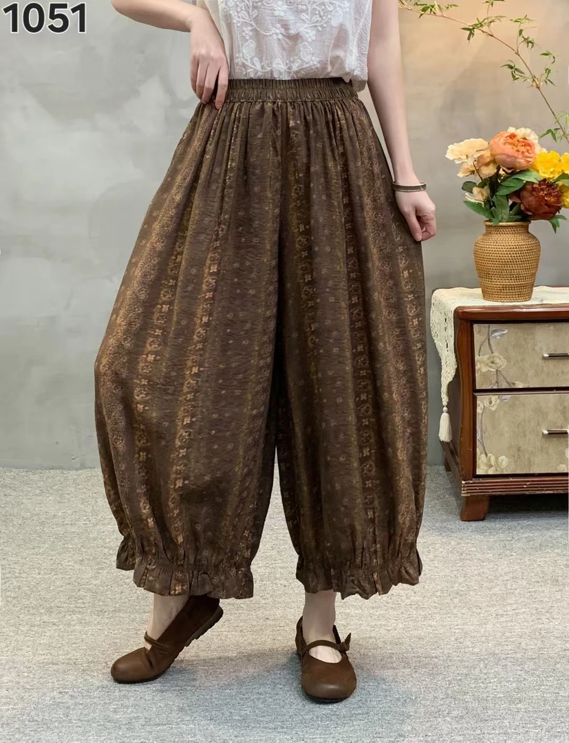 1051-1重磅推出潮牌数码印花灯笼裤舒适透气