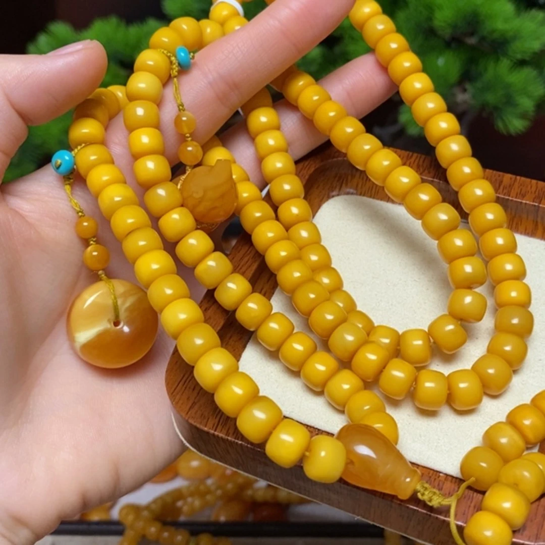 【闪购商品】蜜蜡颈饰未镶嵌项链